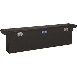 UWS EC10842 69 in. Gloss Black Aluminum Deep Slim Truck Tool Box, Low Profile (Heavy Packaging)