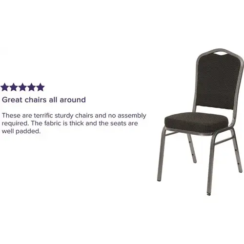 Fabric Stackable Chair in Black Fabric Stackable Chair in Black