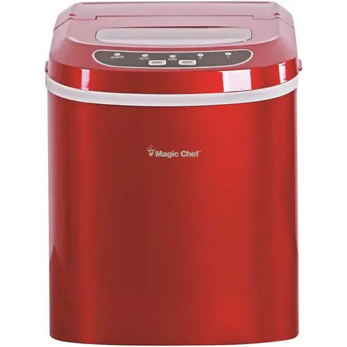 27 lbs. Portable Countertop Ice Maker in Red 27 lbs. Portable Countertop Ice Maker in Red