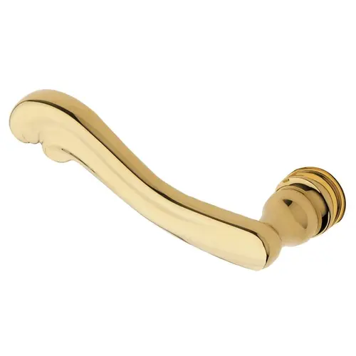 Estate Lever Less Rose Polished Brass Estate Lever Less Rose Polished Brass