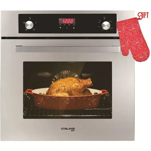 24 in. Built-In Single Propane Gas Wall Oven with Rotisserie, Digital Display in Stainless Steel