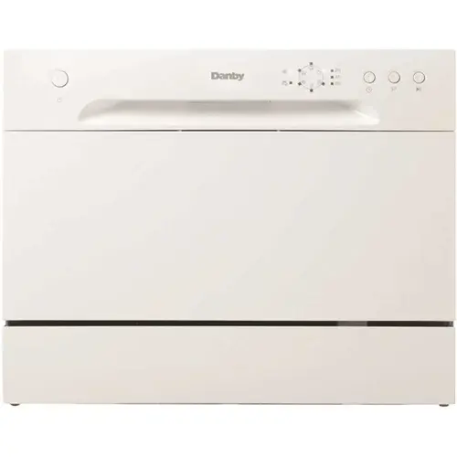 24 in. White CounterTop Front Control Dishwasher with 6-Cycles, 6 Place Settings Capacity 24 in. White CounterTop Front Control Dishwasher with 6-Cycles, 6 Place Settings Capacity