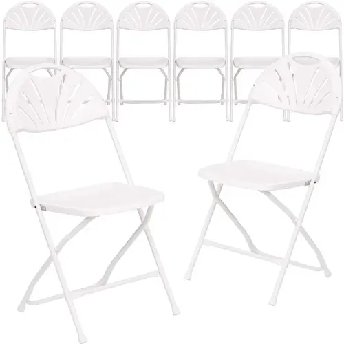 White Metal Folding Chair White Metal Folding Chair