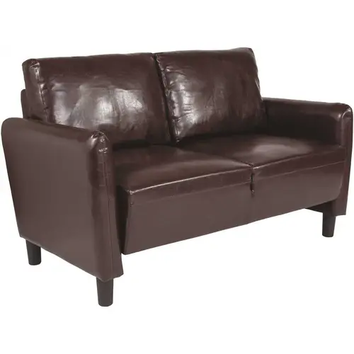 Brown Leather Loveseat Brown Leather Loveseat
