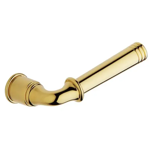 Single Right Hand Estate Lever Minus Rosettes Bright Brass Single Right Hand Estate Lever Minus Rosettes Bright Brass
