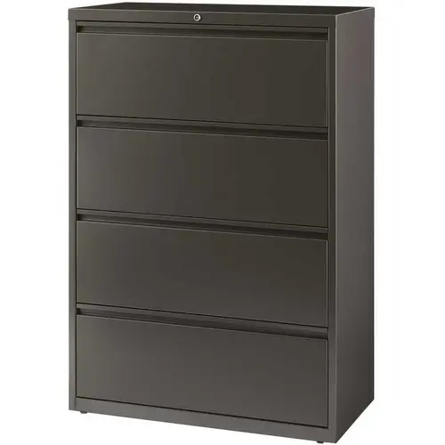 36 in. W Charcoal 4-Drawer Lateral File Cabinet 36 in. W Charcoal 4-Drawer Lateral File Cabinet