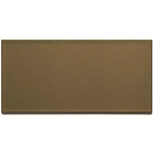 Long Grain 6 in. x 3 in. Brushed Bronze Metal Decorative Wall Tile