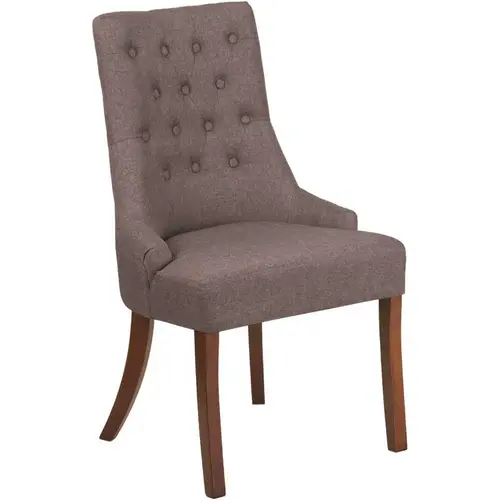 Fabric Tufted Chair in Gray Fabric Tufted Chair in Gray