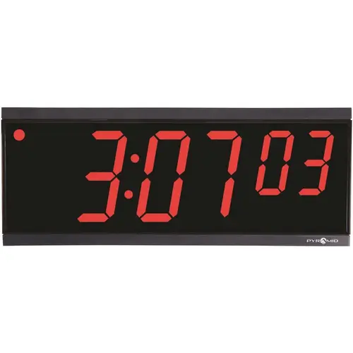 4 in. Multi-Colred RF Wireless Synchronized LED Digit Hour/Min/Sec Digital Clock
