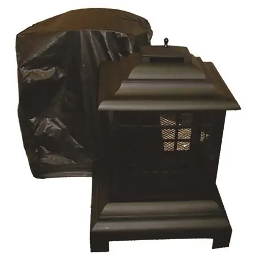 Outdoor Patio Fireplace Vinyl Cover Black