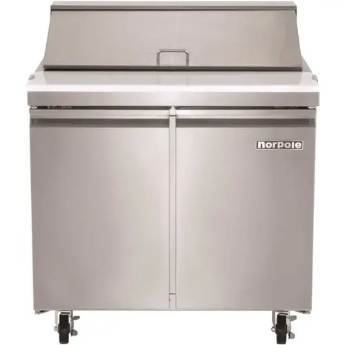 7.6 cu. ft. Commercial Sandwich/Salad Prep Table Freezerless Refrigerator in Stainless Steel