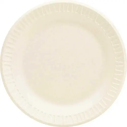 6 in. Non-Laminated White Concorde Plate - pack of 1000