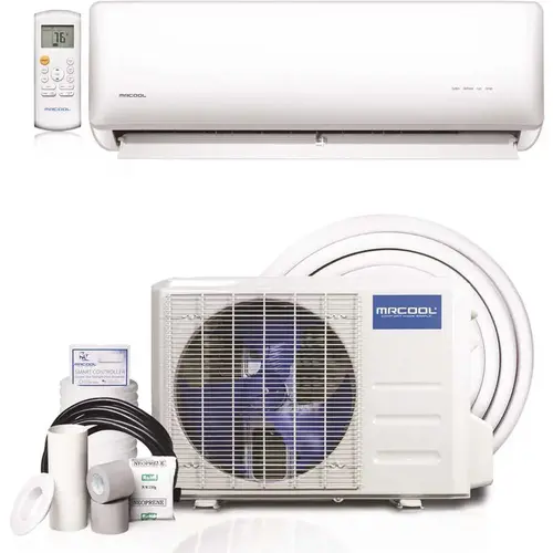 Olympus Hyper Heat 17,000 BTU 1.4 Ton Ductless Mini Split Air Conditioner and Heat Pump - 230V/60Hz White