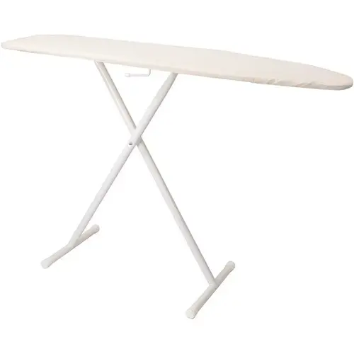Basic Ironing Board Full-Size White with Khaki Pad and Cover Basic Ironing Board Full-Size White with Khaki Pad and Cover