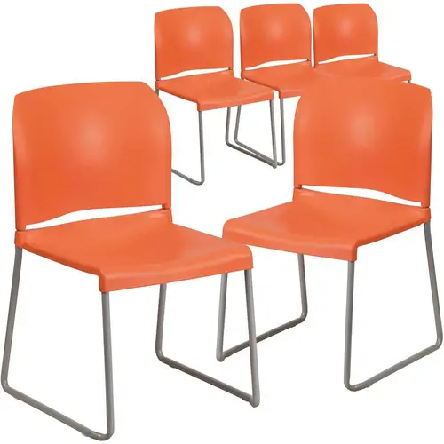 Orange Plastic Stack Chairs Orange Plastic Stack Chairs