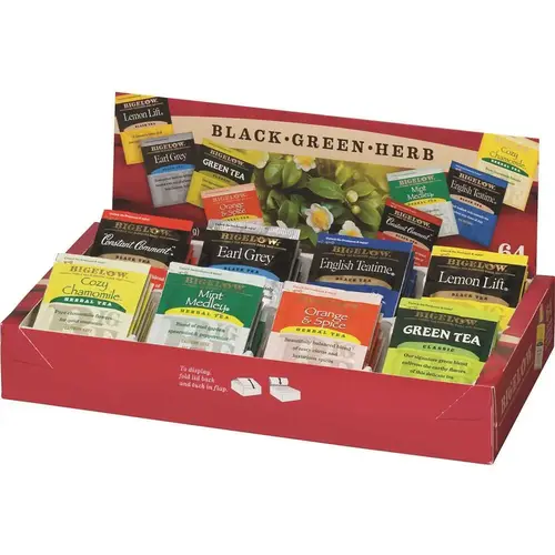 8-Flavor Tea Assortment Tea Tray Pack 8-Flavor Tea Assortment Tea Tray Pack