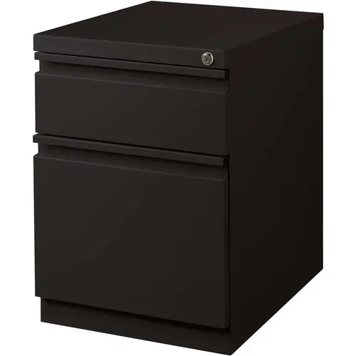 20 in. D Black Mobile Pedestal with Full Width Pull 20 in. D Black Mobile Pedestal with Full Width Pull
