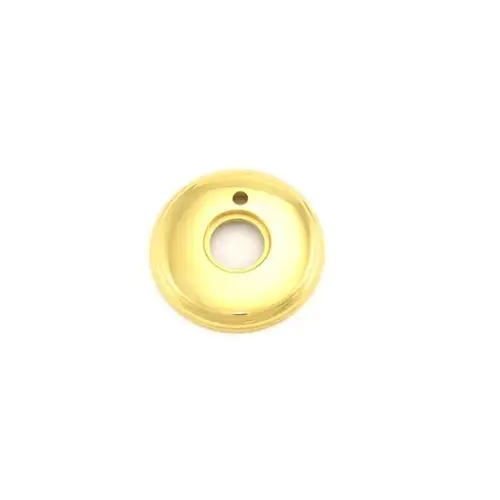 2-5/8" Privacy Rose Unlacquered Brass Finish Pair 2-5/8" Privacy Rose Unlacquered Brass Finish Pair