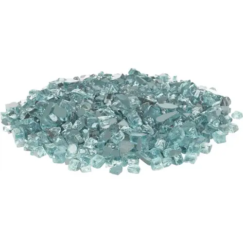 Bahama Blue Reflective Fire Glass