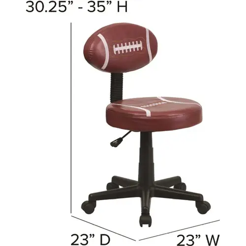 Football Brown Task Chair Football Brown Task Chair