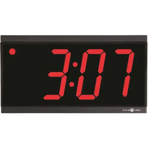 4 in. Red LED Numeral Hour/Minute Digital Wall Clock 4 in. Red LED Numeral Hour/Minute Digital Wall Clock