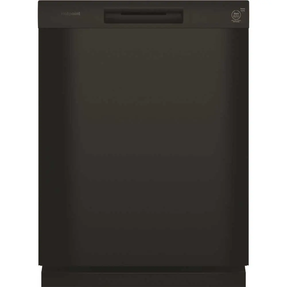 HOTPOINT 24 in. Built-In Tall Tub Front Control Dishwasher with One Button in Black 60 dBA HDF310PGRBB