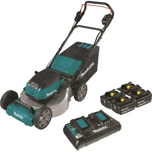 21 in. 18-Volt X2 (36-Volt) LXT Lithium-Ion Cordless Walk Behind Push Lawn Mower Kit with 4 Batteries (5.0 Ah) 21 in. 18-Volt X2 (36-Volt) LXT Lithium-Ion Cordless Walk Behind Push Lawn Mower Kit with 4 Batteries (5.0 Ah)