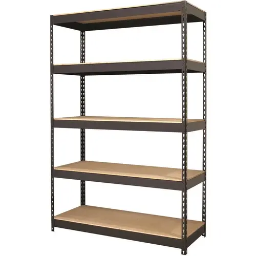 18 in D. Black 5-Drawer Letter Width Vertical File Cabinet