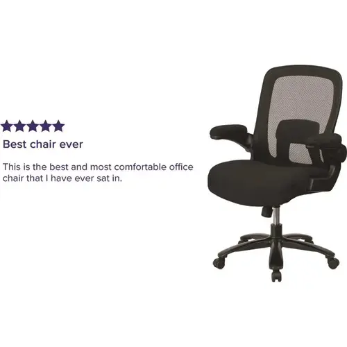 Fabric Swivel Ergonomic Office Chair in Black Fabric Swivel Ergonomic Office Chair in Black