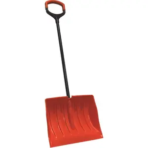 Bigfoot 1683-1HDS 19" Poly Combination Snow Shovel With X-Large Shock Absorbing D-Grip