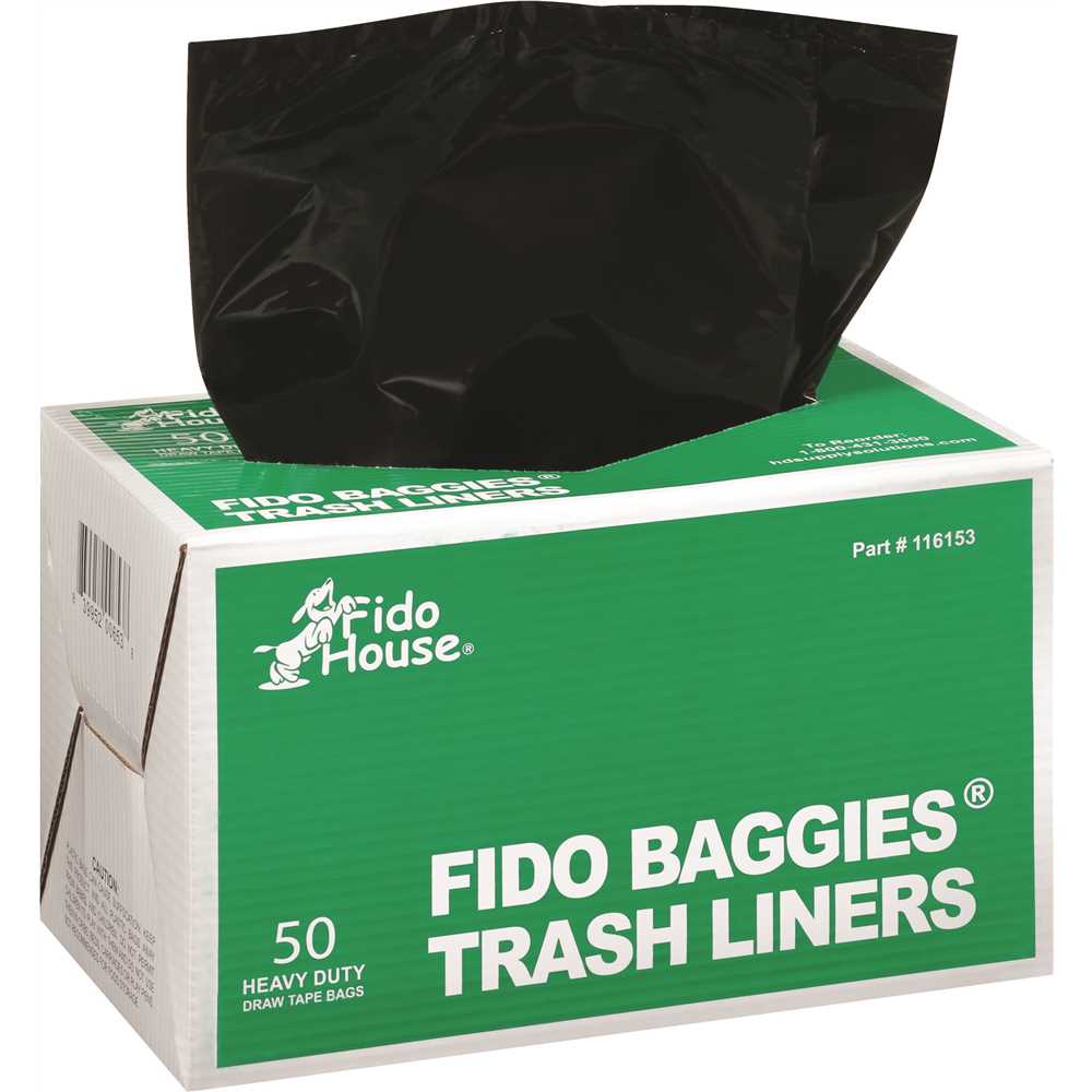 Fido FIDO-13GAL-BAGS Fido Baggies 13-Gallon Pet Waste Liners - pack of 50