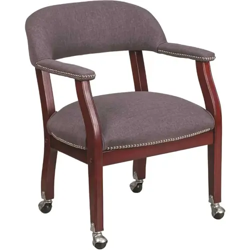 Fabric Cushioned Side Chair in Gray Fabric Cushioned Side Chair in Gray