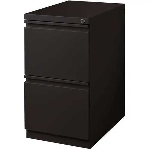 23 in. D Black Mobile Pedestal with Full Width Pull 23 in. D Black Mobile Pedestal with Full Width Pull