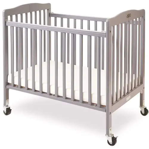 Gray Little Wood Crib-Mini/Portable Folding Wood Crib Gray Little Wood Crib-Mini/Portable Folding Wood Crib