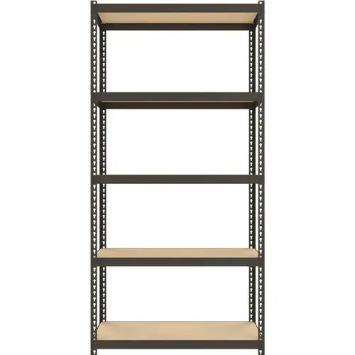 Black 5-Tier Steel Garage Storage Shelving Unit (30 in. W x 60 in. H x 12 in. D) Black 5-Tier Steel Garage Storage Shelving Unit (30 in. W x 60 in. H x 12 in. D)