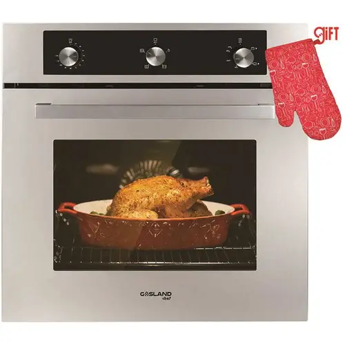 24 in. Built-In Single Propane Gas Wall Oven with Rotisserie Mechanical Knobs Control in Stainless Steel