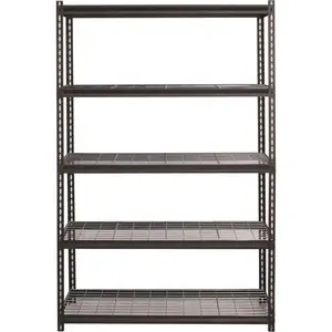 IRON HORSE 22131 Black 5-Tier Boltless Steel Wire Garage Storage Shelving Unit (48 in. W x 72 in. H x 18 in. D)