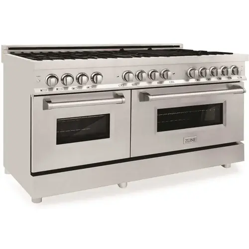 60 in. 9 Burner Double Oven Dual Fuel Range in Stainless Steel 60 in. 9 Burner Double Oven Dual Fuel Range in Stainless Steel