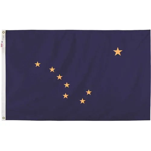 3 ft. x 5 ft. Nylon Alaska State Flag 3 ft. x 5 ft. Nylon Alaska State Flag