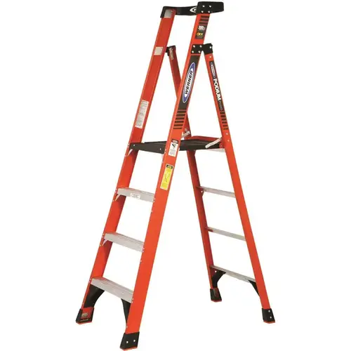 4 ft. Fiberglass Platform Step Ladder ( 10 ft. Reach Height) with 300 lbs. Load Capacity Type IA Duty Rating 4 ft. Fiberglass Platform Step Ladder ( 10 ft. Reach Height) with 300 lbs. Load Capacity Type IA Duty Rating