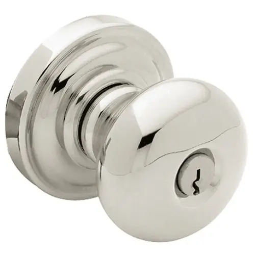 5205 Classic Knob Emergency Egress Keyed Entry Lifetime Bright Nickel Finish 5205 Classic Knob Emergency Egress Keyed Entry Lifetime Bright Nickel Finish
