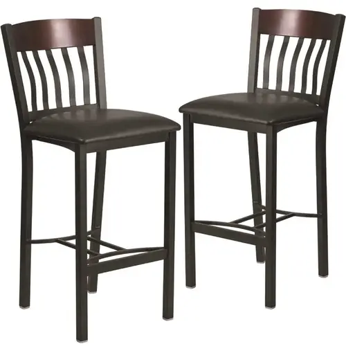 30.5 in. Walnut Bar Stool 30.5 in. Walnut Bar Stool