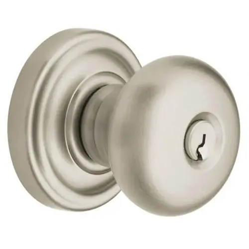5208 Classic Knob Standard Keyed Entry Lifetime Satin Nickel Finish 5208 Classic Knob Standard Keyed Entry Lifetime Satin Nickel Finish
