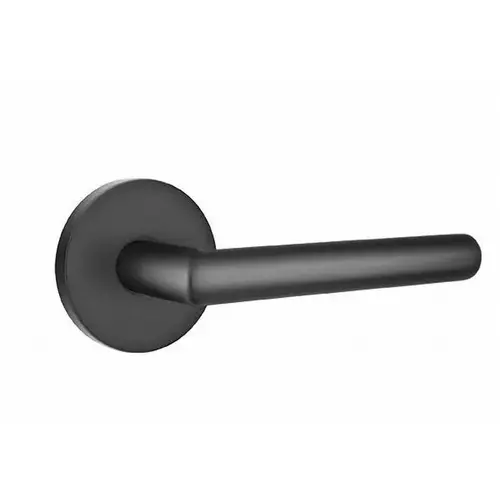 Stuttgart Lever Right Hand Passage with Disk Rose Flat Black Finish Stuttgart Lever Right Hand Passage with Disk Rose Flat Black Finish