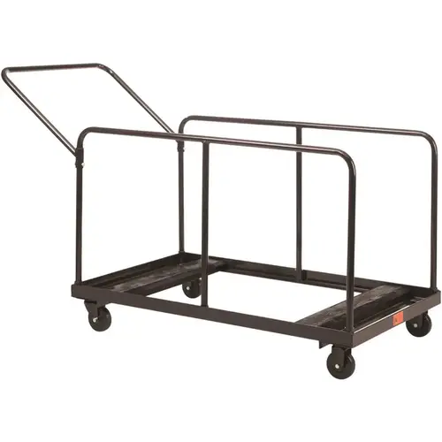 660 lbs. Weight Capacity Folding Table Dolly with Vertical Storage Round and Rectangular Tables Brown 660 lbs. Weight Capacity Folding Table Dolly with Vertical Storage Round and Rectangular Tables Brown