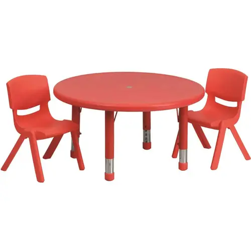 Red Table and Chair Set Red Table and Chair Set