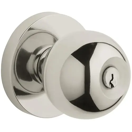 5215 Contemporary Knob Emergency Egress Keyed Entry Lifetime Bright Nickel Finish 5215 Contemporary Knob Emergency Egress Keyed Entry Lifetime Bright Nickel Finish