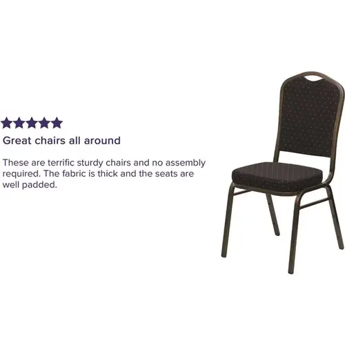 Fabric Stackable Chair in Black Fabric Stackable Chair in Black