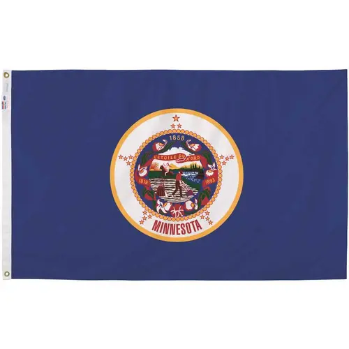3 ft. x 5 ft. Nylon Minnesota State Flag 3 ft. x 5 ft. Nylon Minnesota State Flag