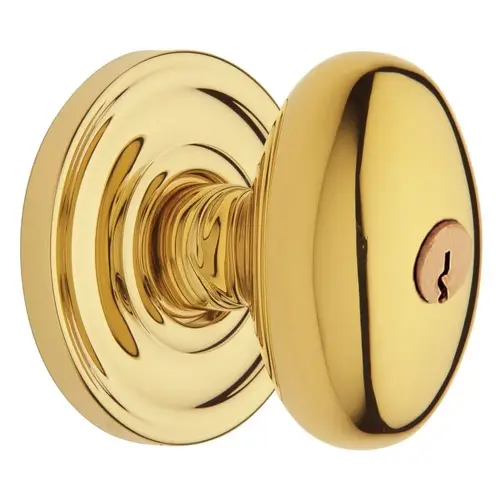 5225 Egg Knob Emergency Egress Keyed Entry Lifetime Brass Finish 5225 Egg Knob Emergency Egress Keyed Entry Lifetime Brass Finish